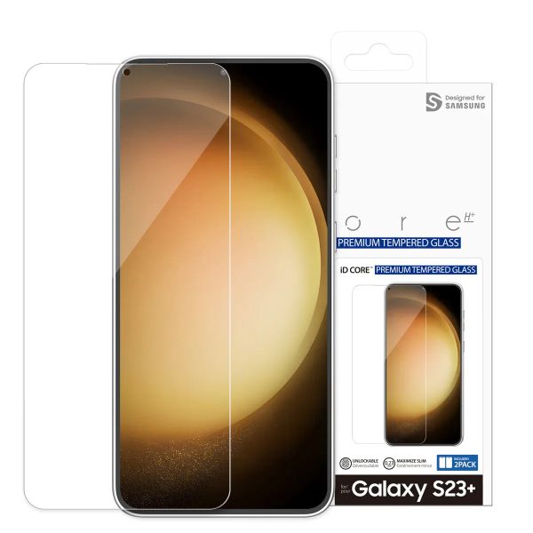 Araree Id Core Glass Screen Protector For Samsung Galaxy S23 Plus - Clear ( 2 Pcs ) - Tashqila