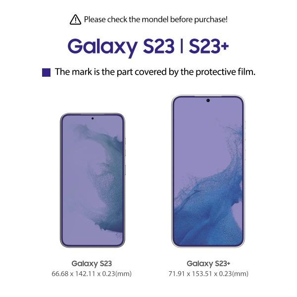 Araree Id Core Glass Screen Protector For Samsung Galaxy S23 Plus - Clear ( 2 Pcs ) - Tashqila