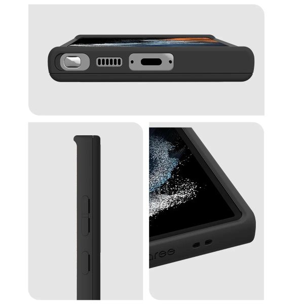 Araree Air Slot Case with card Slot For Samsung Galaxy S23 Ultra -Black - Tashqila