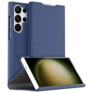 Araree Bonnet Dairy Stand Wallet Case For Samsung Galaxy S23 Ultra - Ash Blue - Tashqila