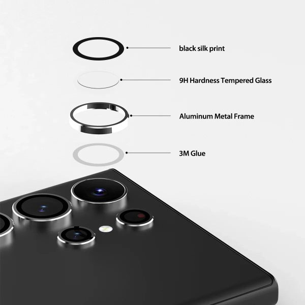 Araree Metal Ring C-Subcore Camera Lens Protector For Samsung Galaxy S23 Ultra -Clear - Tashqila