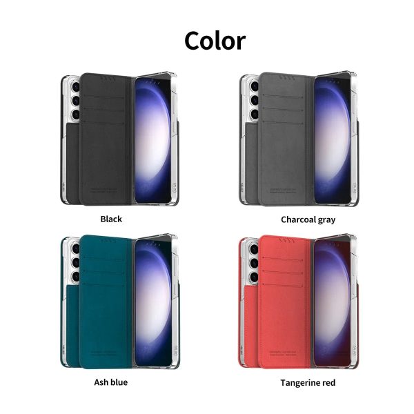 Galaxy S24 Ultra Araree Mustang Diary Wallet Case - Black