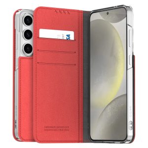 Galaxy S24 Ultra Araree Mustang Diary Wallet Case - Tangerine Red - Tashqila