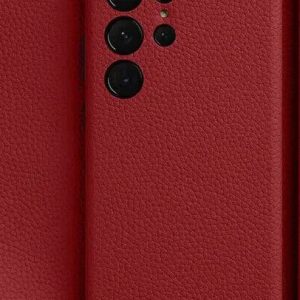 Melkco S24 Ultra Premium Leather MagSafe Cover - Red - Tashqila