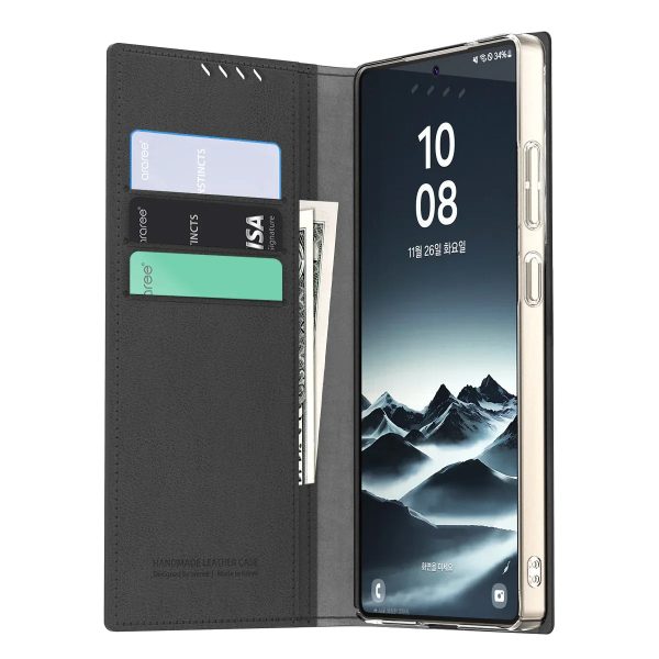 Araree Samsung S25 Ultra Mustang Diary Case - Black - Tashqila