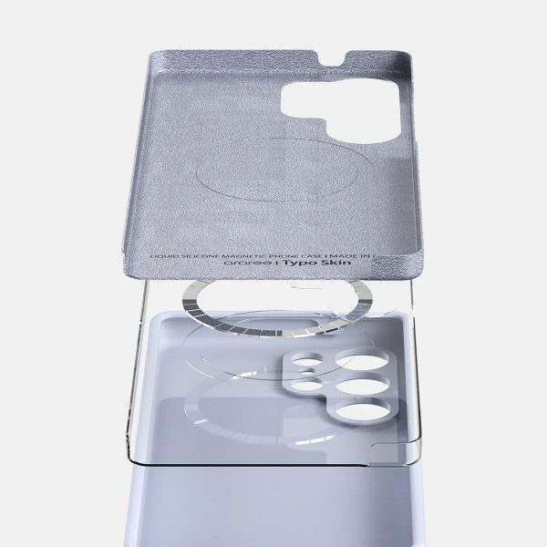 Araree Samsung S25 Ultra Typo Skin Magsafe Case - Stone Blue - Tashqila