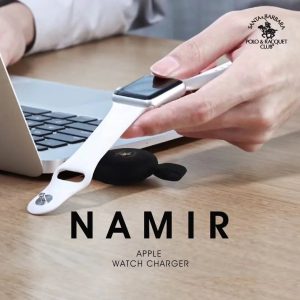 Santa Barbara Polo And Racquet Namir Wireless Charger For Apple Watch - Black (12 Months Warranty) - Tashqila
