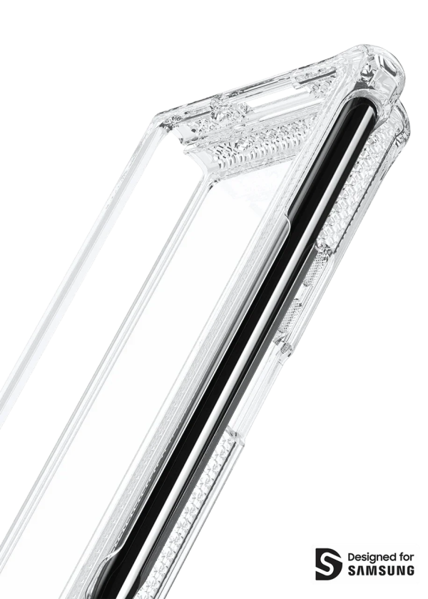 Itskins Hybrid ClearGalaxy Z Fold4 Case With Pen Holder - Transparent - Tashqila