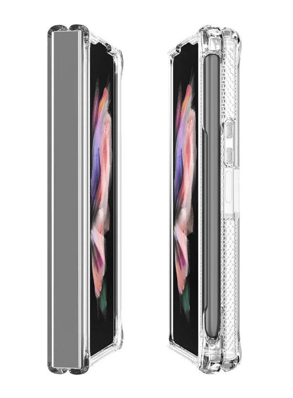 Itskins Hybrid ClearGalaxy Z Fold4 Case With Pen Holder - Transparent - Tashqila