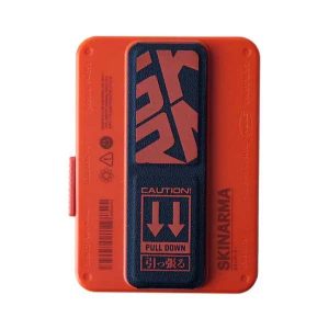 Skinarma Mirage Magnetic Cardholder With Grip-Stand-Orange - Tashqila