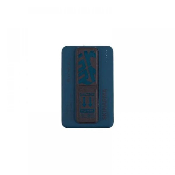 Skinarma Magnetic Powerbank 5000 mAh 20W Usb-C Pd With Smart Grip Stand - Blue - Tashqila