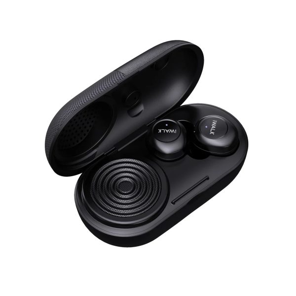 iWalk Amour Air Shell 2 In 1 True Wireless Stereo Bluetooth Earbuds & Speaker - Black - Tashqila