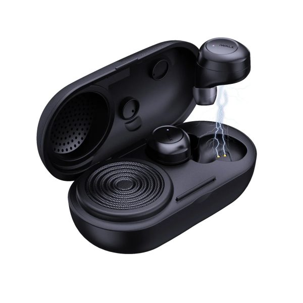 iWalk Amour Air Shell 2 In 1 True Wireless Stereo Bluetooth Earbuds & Speaker - Black - Tashqila