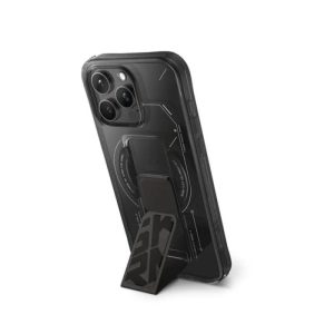 Skinarma iPhone 15 Pro Max Helio Magsafe Grip-Stand Cover - Black - Tashqila