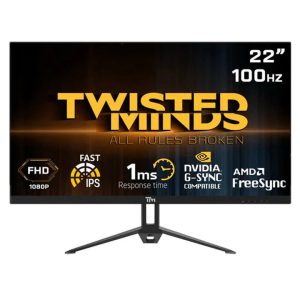 Twisted Minds 22" FHD IPS, 100Hz, 1ms Gaming Monitor - Tashqila