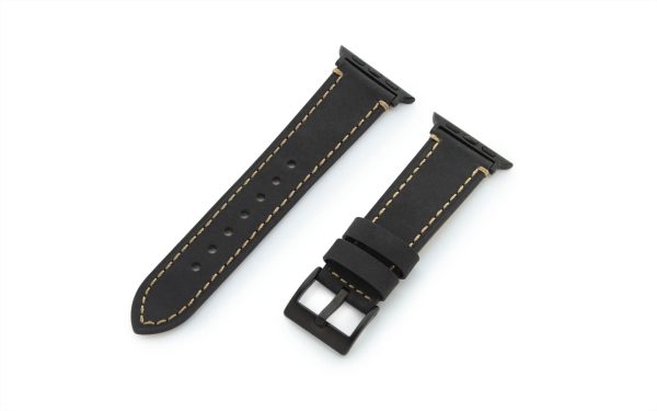 Torrii Watch 40/41/42 Mm Strap - Black Leather - Tashqila