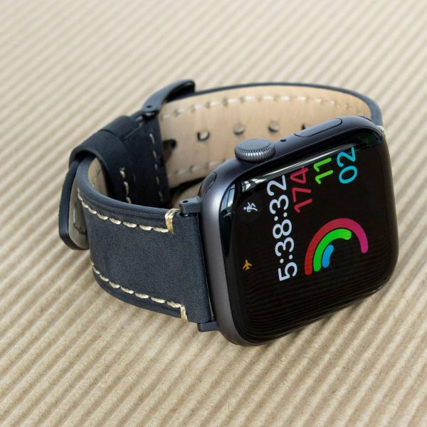 Torrii Watch 49/46/45/44 Mm Strap - Black Leather - Tashqila