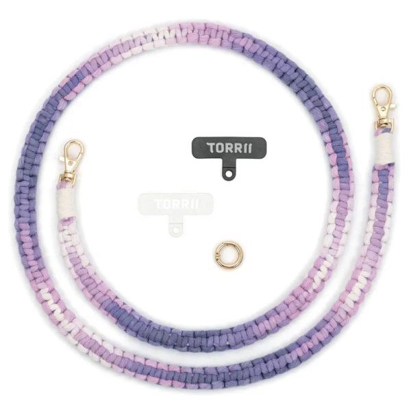 Torrii Knotty Braided Crossbody Strap – Purple - Tashqila