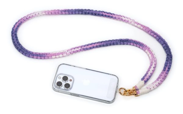 Torrii Knotty Braided Crossbody Strap – Purple - Tashqila