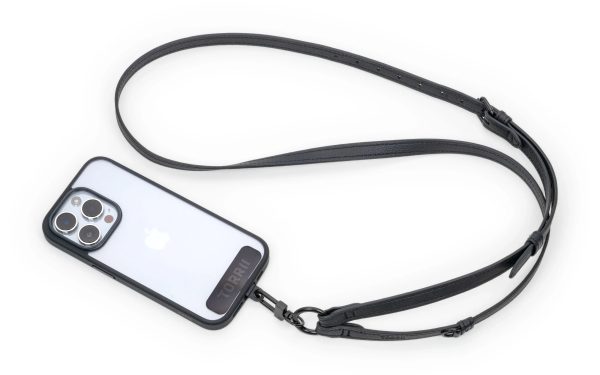 Torrii Knotty Leather Crossbody Strap – Black - Tashqila
