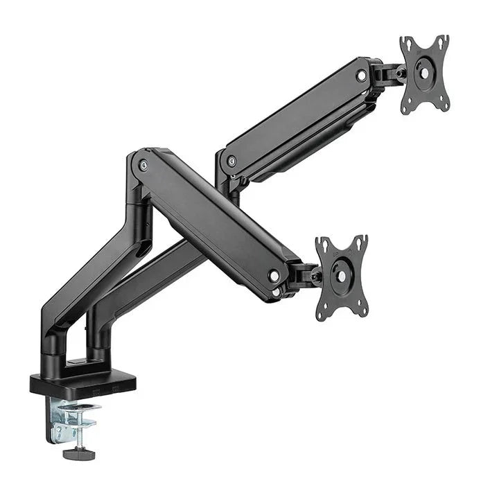 Twisted Minds Dual Monitor Mechanical Spring Monitor Arm -Black (Fit Screen Size 17""-35"") - Tashqila