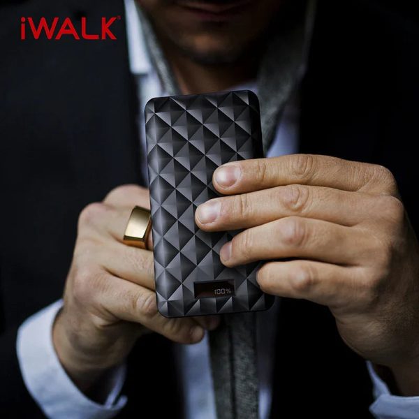 iWalk Trio 2 10000mAh With In-Built Cables - Black - Tashqila