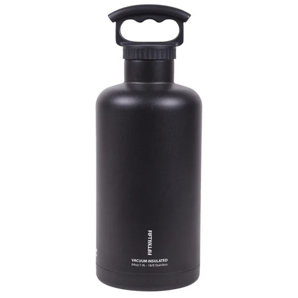 Fifty/Fifty 2L Bottle 3 Finger Lid - Matte Black - Tashqila