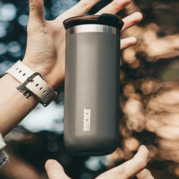 WACACO 435ml Octaroma Vacuum Insulated Mug - Grey - Tashqila