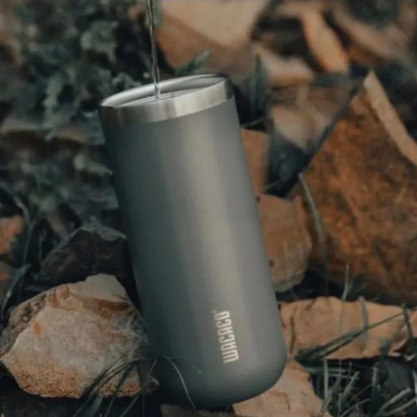 WACACO 435ml Octaroma Vacuum Insulated Mug - Grey - Tashqila