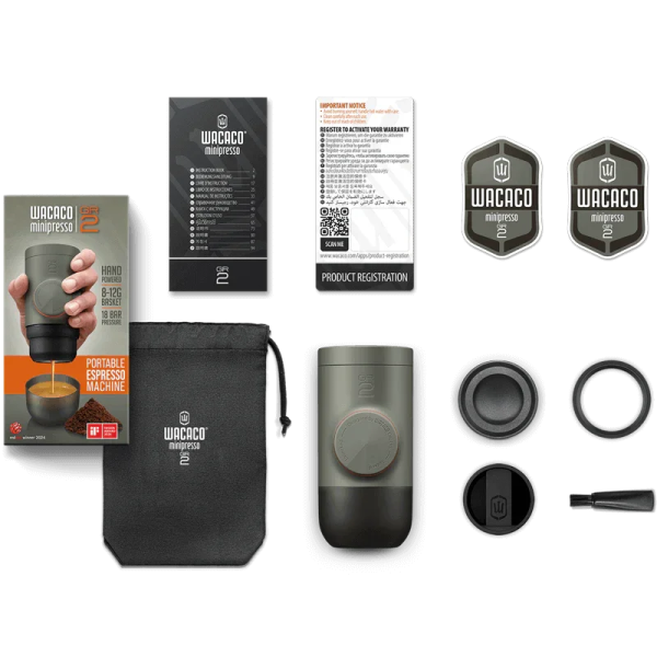 WACACO Minipresso GR2 Portable Espresso Machine for Ground Coffee - Tashqila
