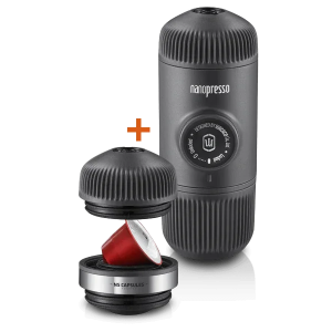 WACACO Nanopresso Portable Espresso Machine Black + NS Adapter - Tashqila