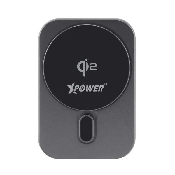 XPower 15W 3in1 Wireless Charging Car Mount Holder - Grey - Tashqila