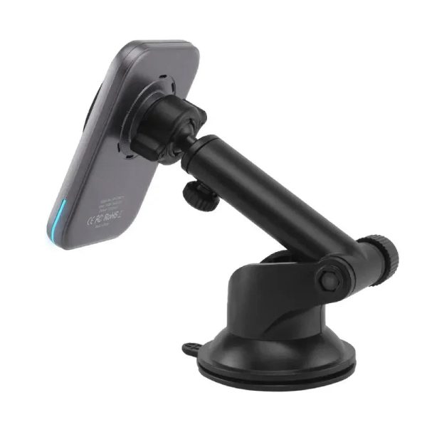 XPower 15W 3in1 Wireless Charging Car Mount Holder - Grey - Tashqila