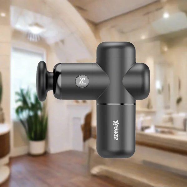 XPower MG3 Mini Massage Gun with 4 Massage Head - Grey