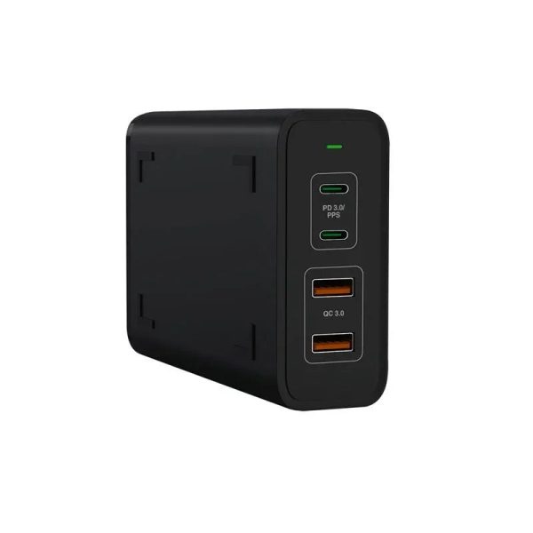 XPower Pro Gx245 245W 4-Port PD Gan Desktop Charger - Black - Tashqila