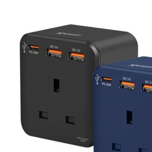 XPower 20W 3-Outlet Cube Extension Socket - Black - Tashqila