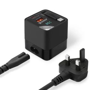 XPower 65W GaN 3in1 Desktop Charger - Black - Tashqila