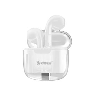 XPower BSE10+ True Wireless Bluetooth 5.3 Earbuds - Transparent White - Tashqila