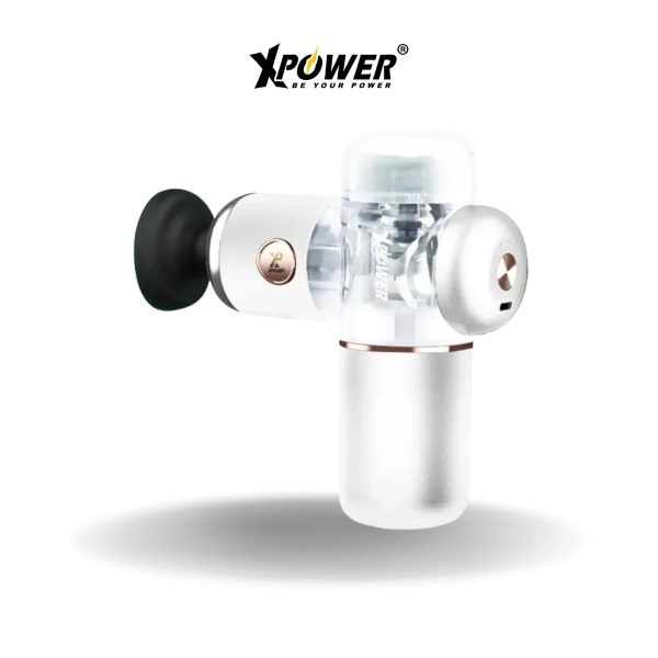 XPower MG15 Tiny Massager with 4 Massage Head - White - Tashqila