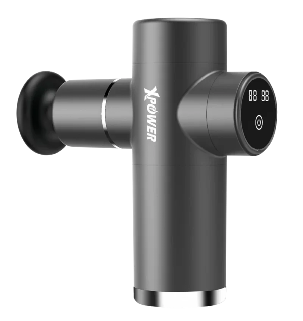XPower MG4 Mini Massager With 4 Massage Head - Grey - Tashqila