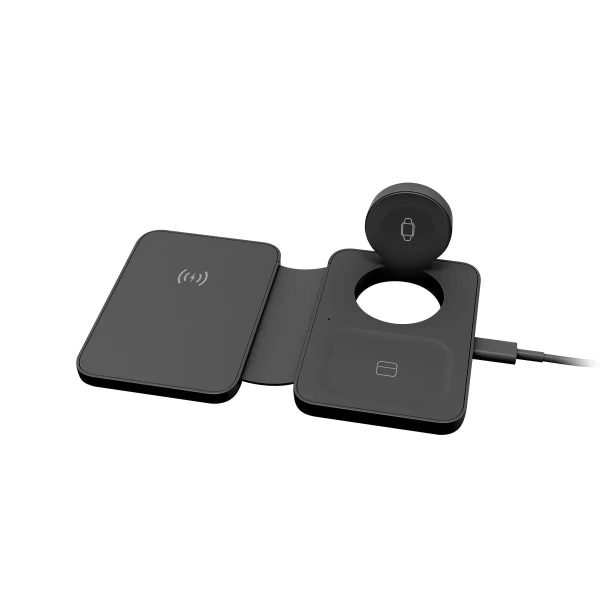 XPower Magsafe Foldable Travel Charging Pad - Black - Tashqila