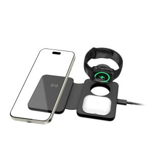 XPower Magsafe Foldable Travel Charging Pad - Black - Tashqila