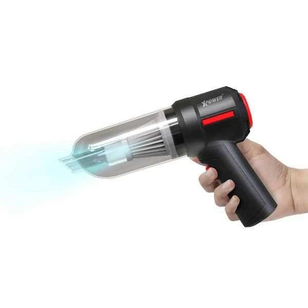 XPower Mini Wireless Vacuum Cleaner 4000mAh Battery - Black