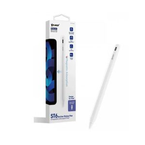 XPower ST6 Magnetic Active Stylus Pencil Compatible With Apple Ipad - White - Tashqila