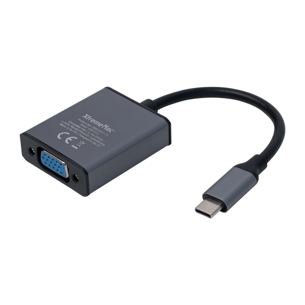 XtremeMac Type-C To VGA Adapter - Gray - Tashqila