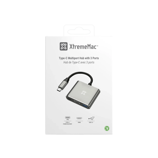 XtremeMac Type-C 3 In 1 Hub