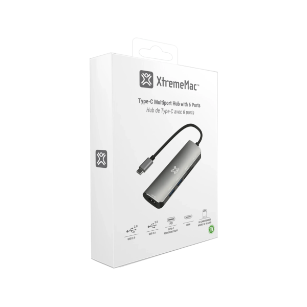 XtremeMac Type-C 6 In 1 Hub