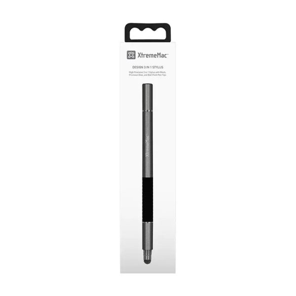 XtremeMac 3-in-1 Aluminum Stylus Pencil - Silver - Tashqila