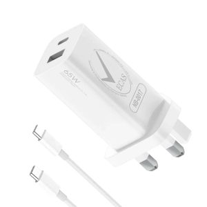 Xiaomi Mi 65W Gan Charger with Cable - White - Tashqila