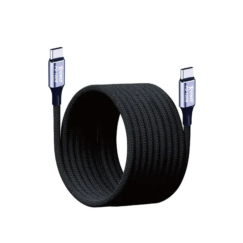 Xpower 100W Type C To C Magnetic 1M Cable - Gray - Tashqila